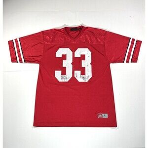 The Ohio State Buckeyes OSU Shop Football Jersey #33 Red White Mesh Large NCAA
